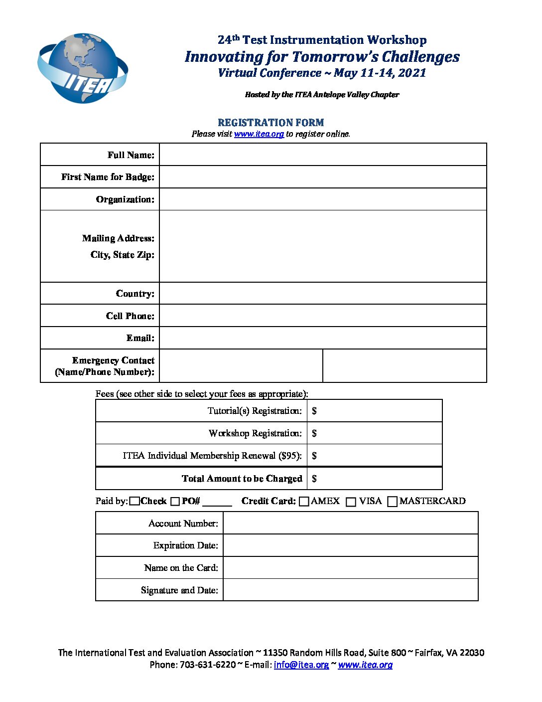 2021 TIW Registration Form