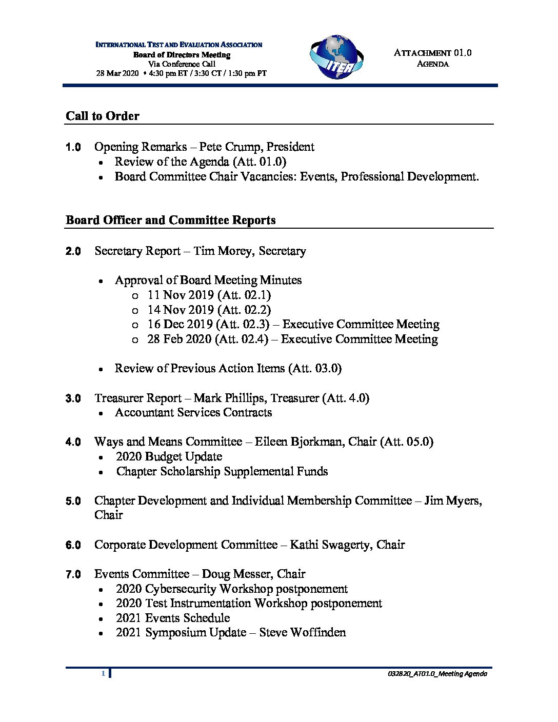 032820_ITEA Board Meeting Documents