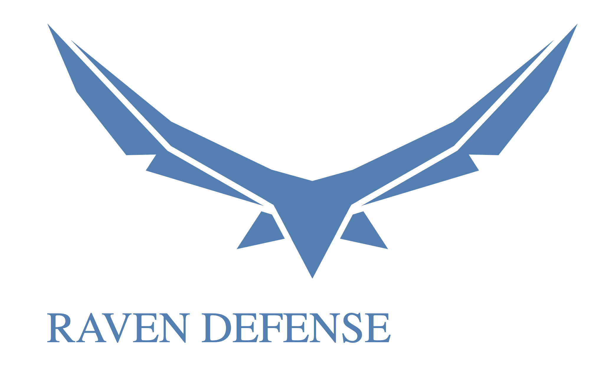 Raven Defense Blue on white