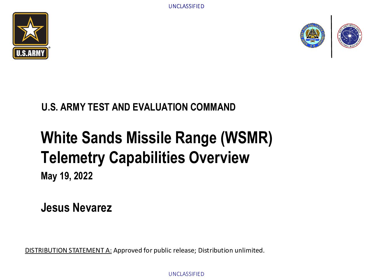 9-3_White Sands Missile Range (WSMR) Telemetry Capabilities Overview – ITEA