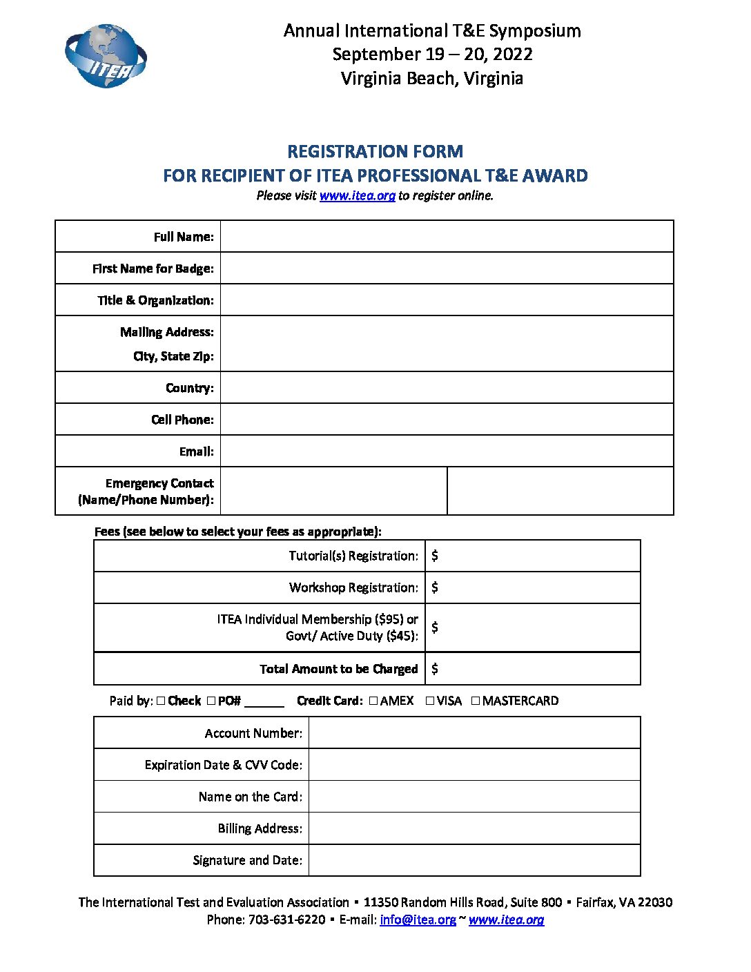 Manual Registration Form Symposium Award Winners