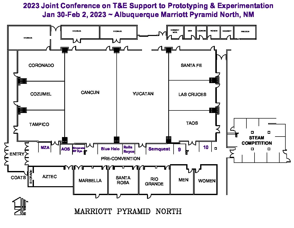 T&E SUPPPORT 2023 Floor plan